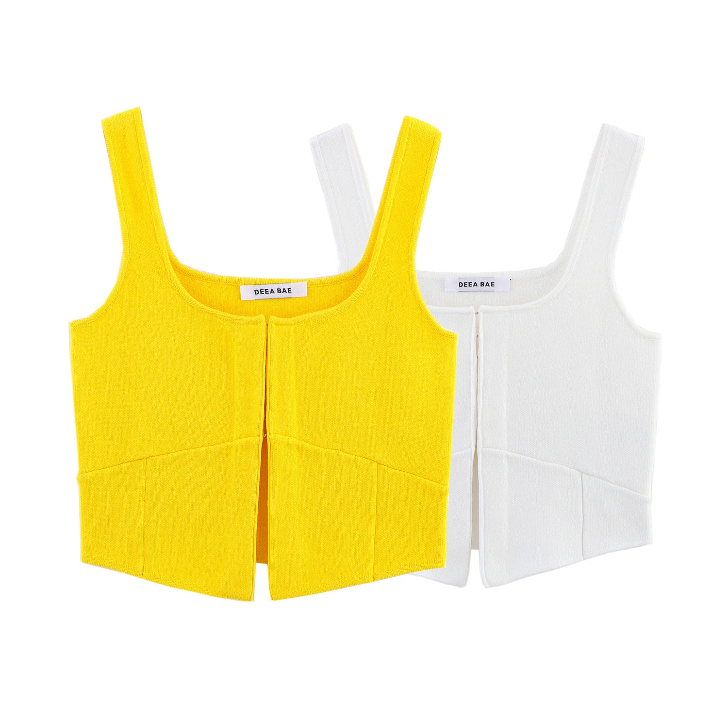 Gilet sans manche femme - Popeline, nœud papillon, sexy - Bretelles fines, style estival chic - Pur coton, détails précieux | ATELIER GARDE