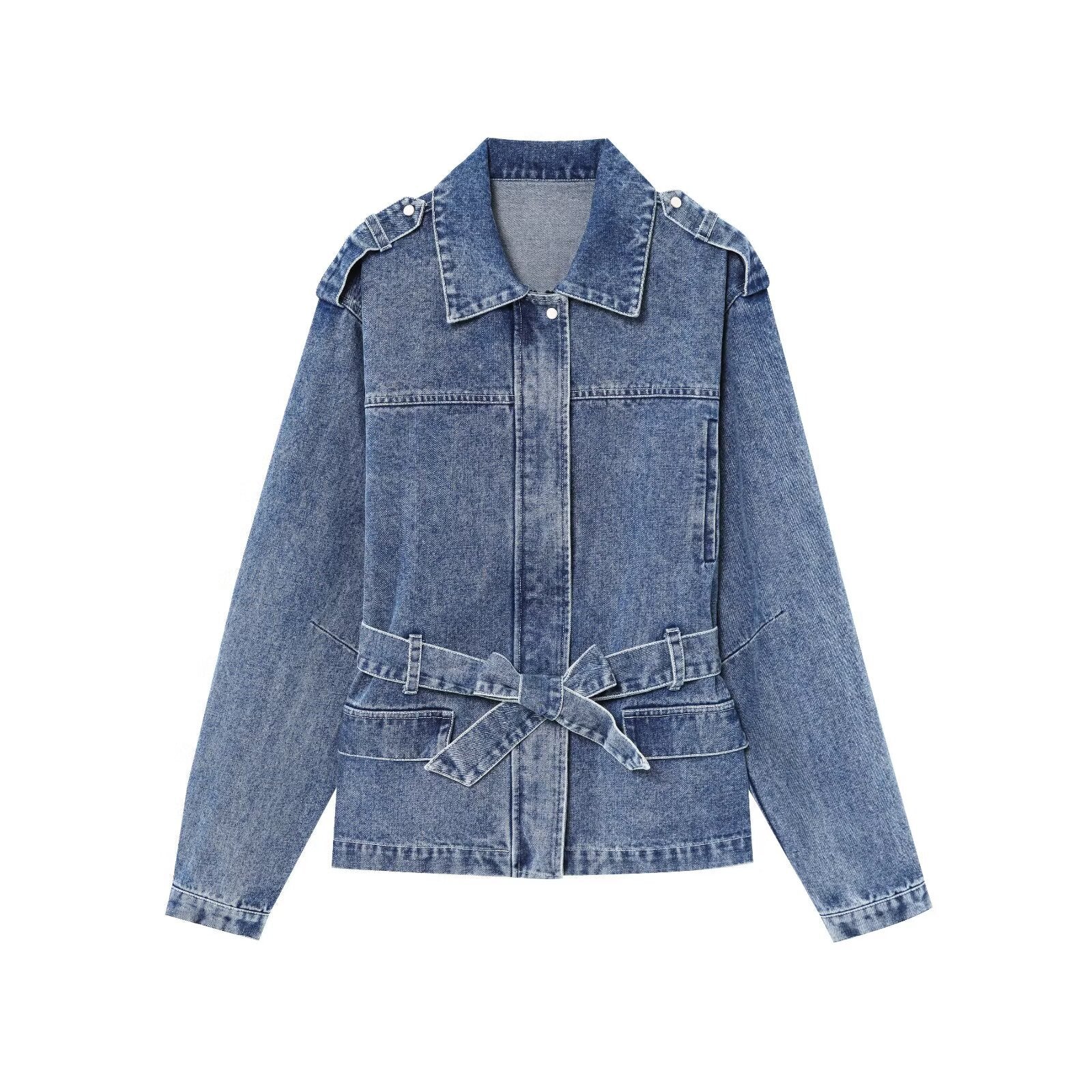 Veste en jean femme - Style simple, décontracté chic - Coupe ample, look polyvalent épuré - Denim souple, toucher doux | ATELIER GARDE