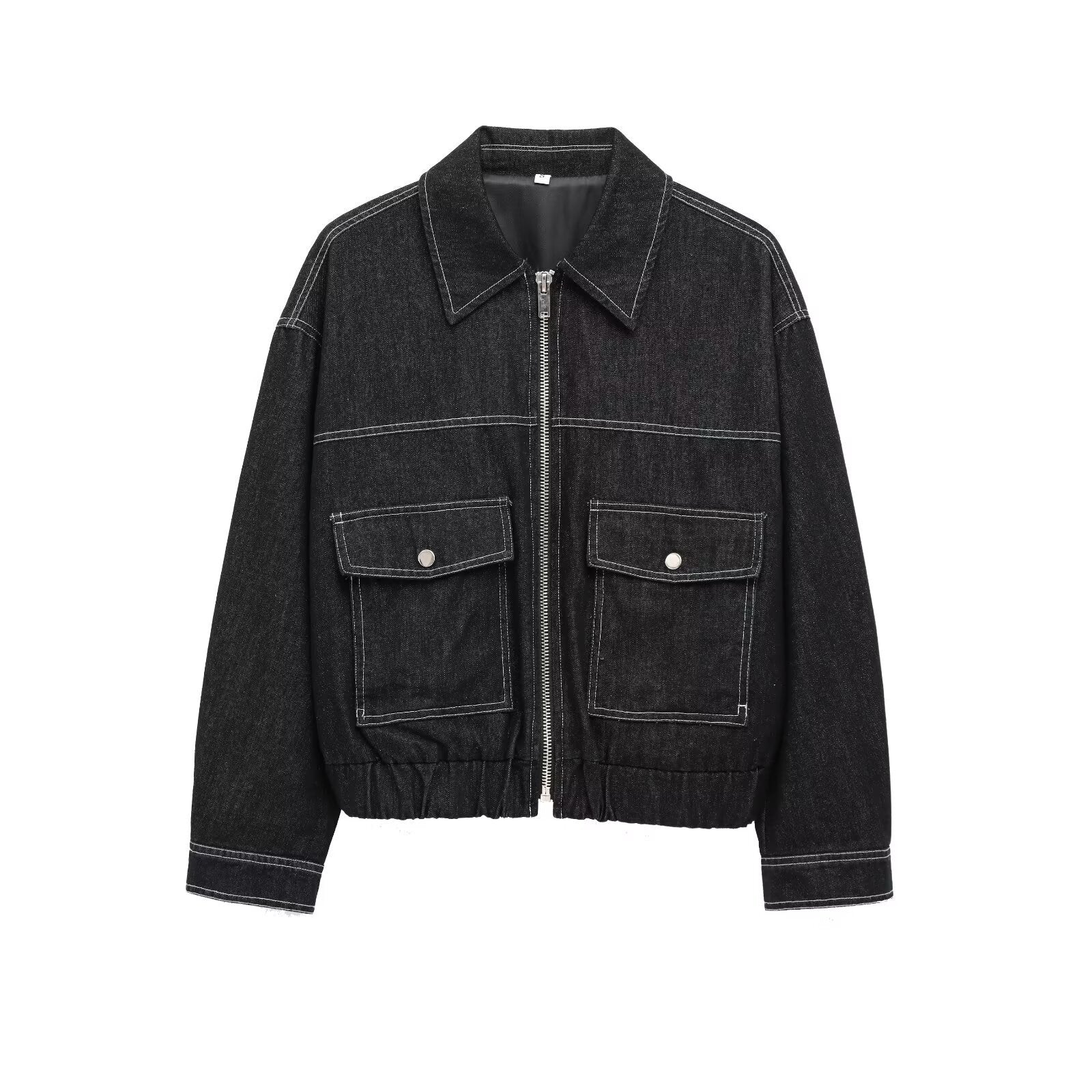Veste en jean femme - Style effet jean, coupe ample - Confort décontracté, look urbain chic - Tissu technique, finitions soignées | ATELIER GARDE