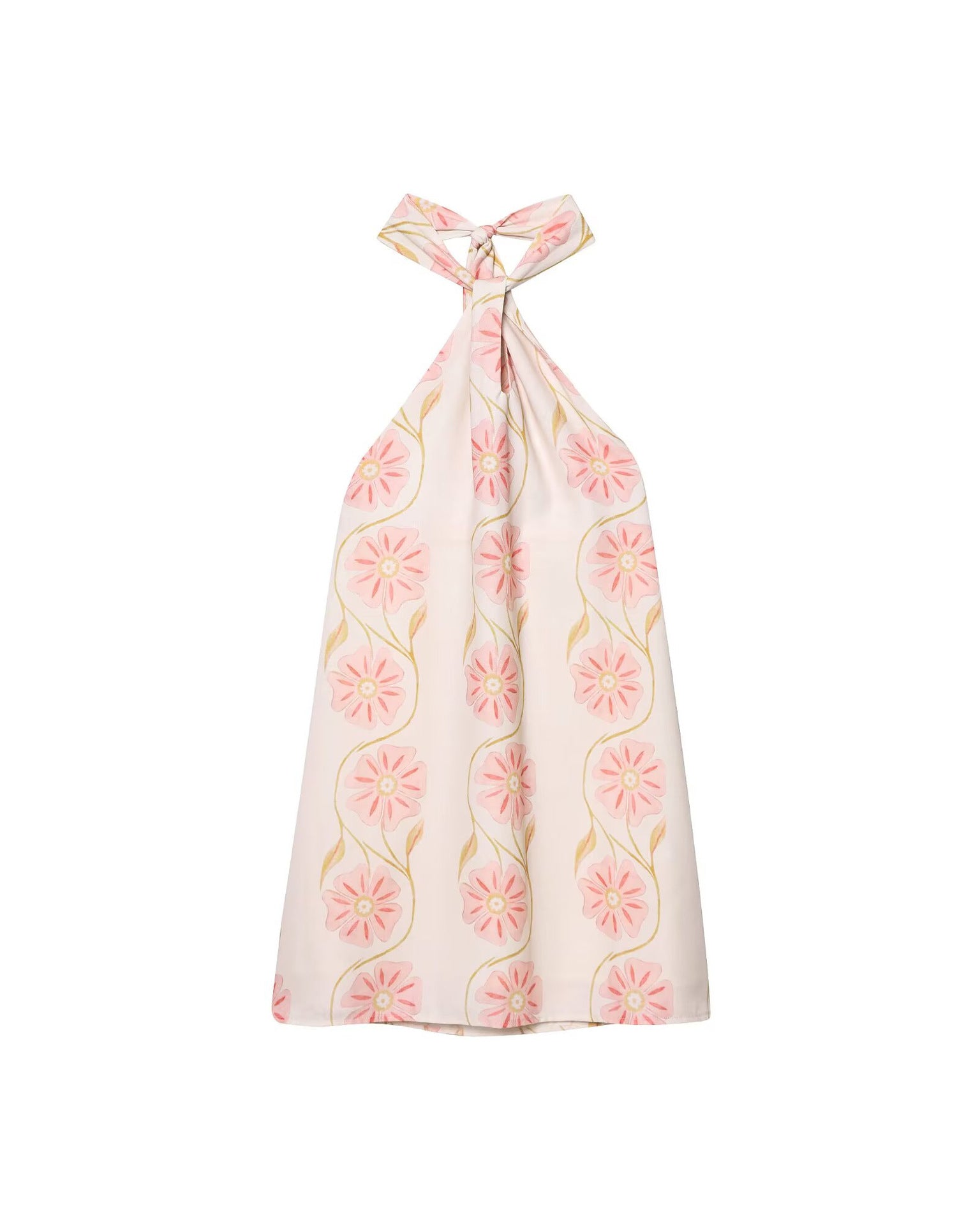 Robe gilet femme - Lin imprimé, sans manches, longue - Style estival, coupe ample unique - Lin et coton, détails précieux | ATELIER GARDE