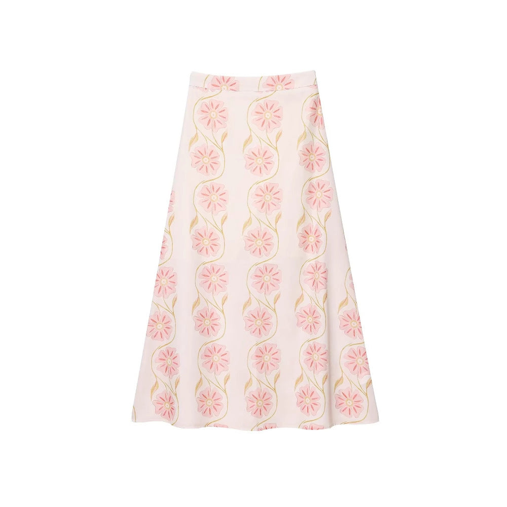 Robe gilet femme - Lin imprimé, sans manches, longue - Style estival, coupe ample unique - Lin et coton, détails précieux | ATELIER GARDE